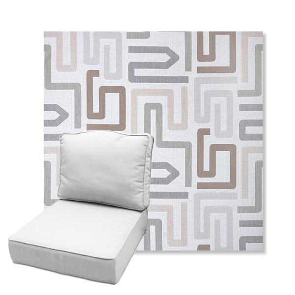 Picture of Labyrinth Cloud | Estate Back Deep Seating Outdoor Cushions - Sunbrella© Fabric