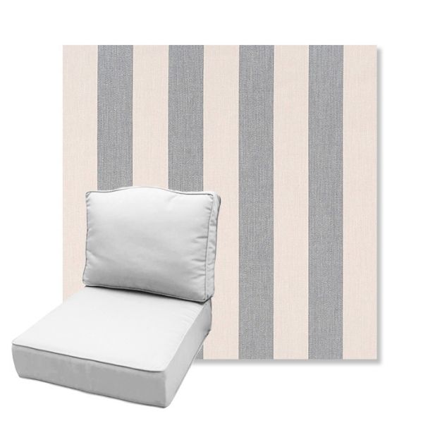 Picture of Leisure Denim | Estate Back Deep Seating Outdoor Cushions - Sunbrella© Fabric