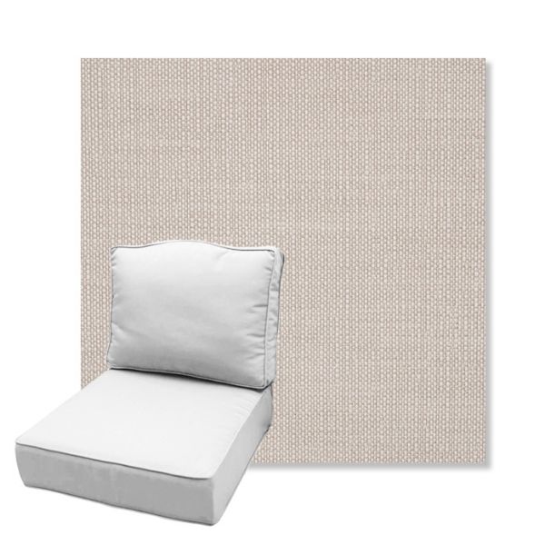Picture of Linville Parchment | Estate Back Deep Seating Outdoor Cushions - Sunbrella© Fabric