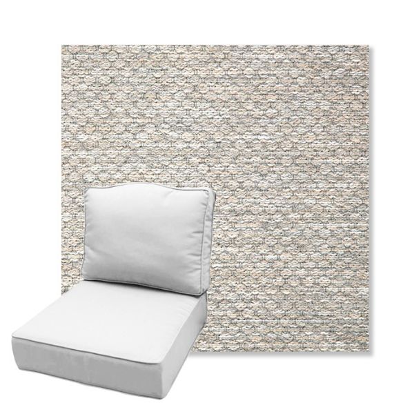 Picture of Litchfield Fog | Estate Back Deep Seating Outdoor Cushions - Sunbrella© Fabric