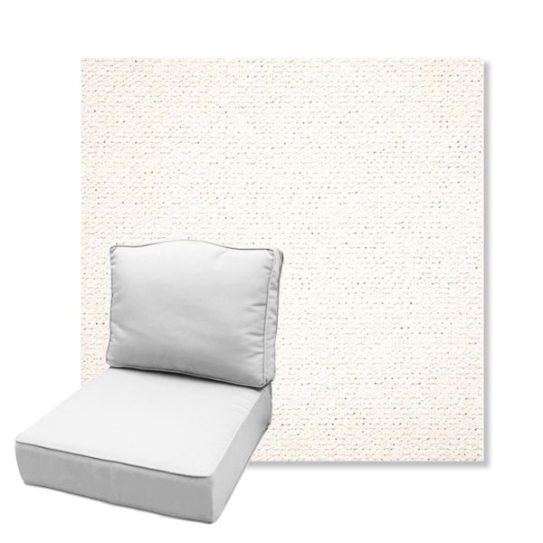 Picture of Litchfield Snow | Estate Back Deep Seating Outdoor Cushions - Sunbrella© Fabric