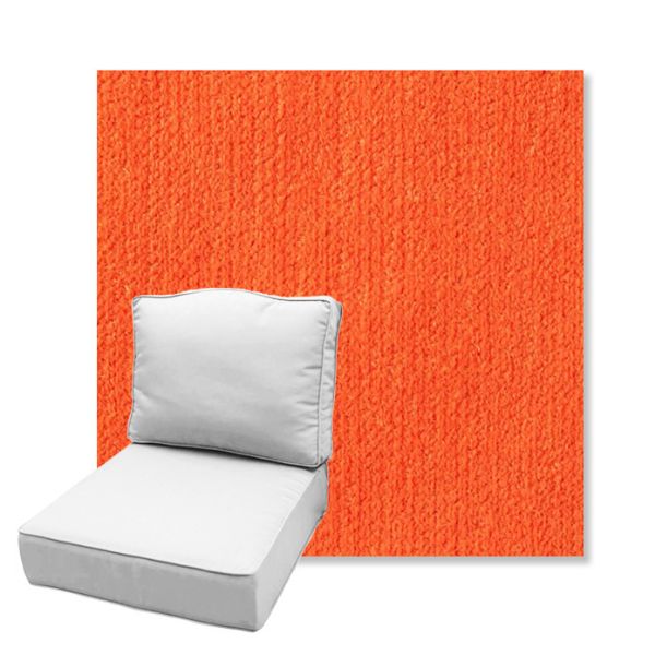 Picture of Margo Papaya | Estate Back Deep Seating Outdoor Cushions - Sunbrella© Fabric