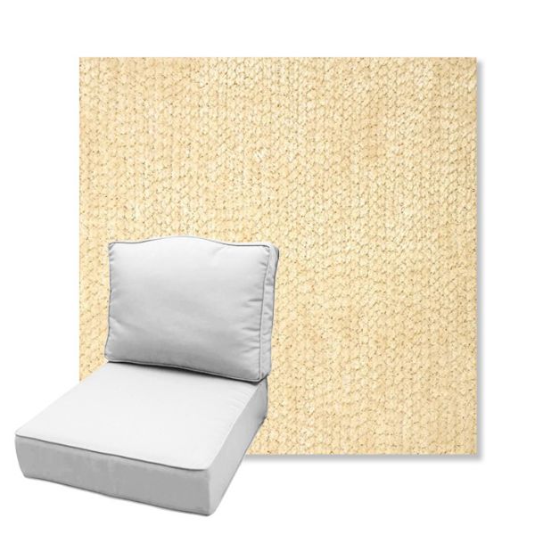 Picture of Margo Parchment | Estate Back Deep Seating Outdoor Cushions - Sunbrella© Fabric