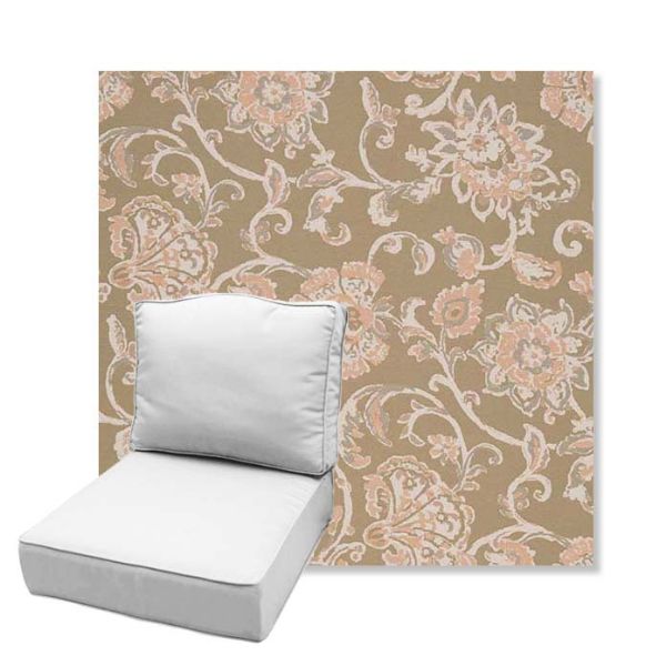 Picture of Martha Floral Spring | Estate Back Deep Seating Outdoor Cushions - Sunbrella© Fabric