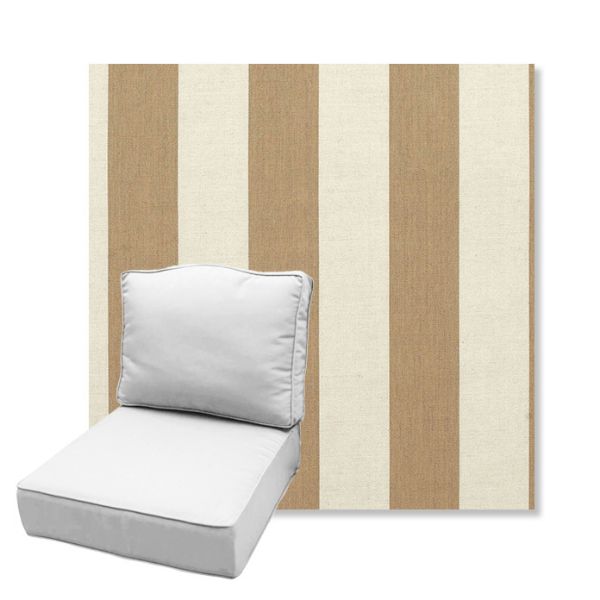 Picture of Maxim Heather Beige | Estate Back Deep Seating Outdoor Cushions - Sunbrella© Fabric