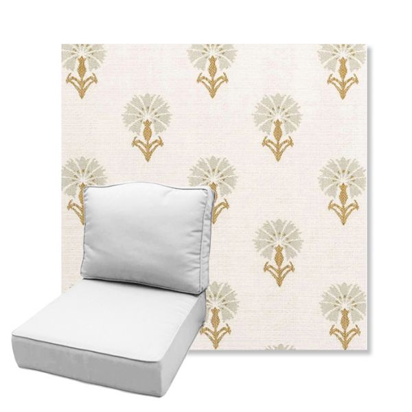 Picture of Mira Seasalt | Estate Back Deep Seating Outdoor Cushions - Sunbrella© Fabric