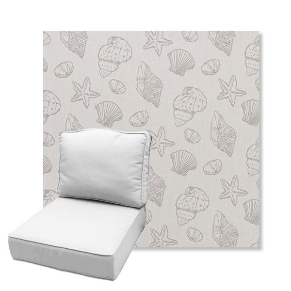 Picture of Nantucket Fossil | Estate Back Deep Seating Outdoor Cushions - Sunbrella© Fabric