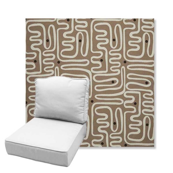 Picture of Nema Pampas | Estate Back Deep Seating Outdoor Cushions - Sunbrella© Fabric