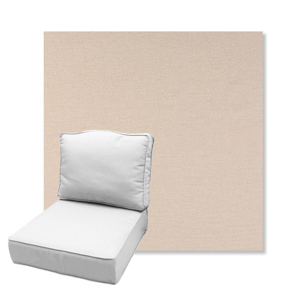 Picture of Nuance Eggshell | Estate Back Deep Seating Outdoor Cushions - Sunbrella© Fabric