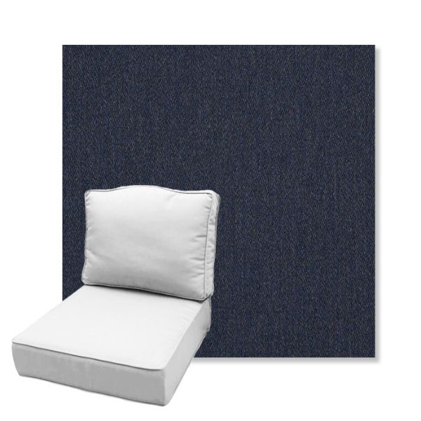 Picture of Pashmina Indigo | Estate Back Deep Seating Outdoor Cushions - Sunbrella© Fabric