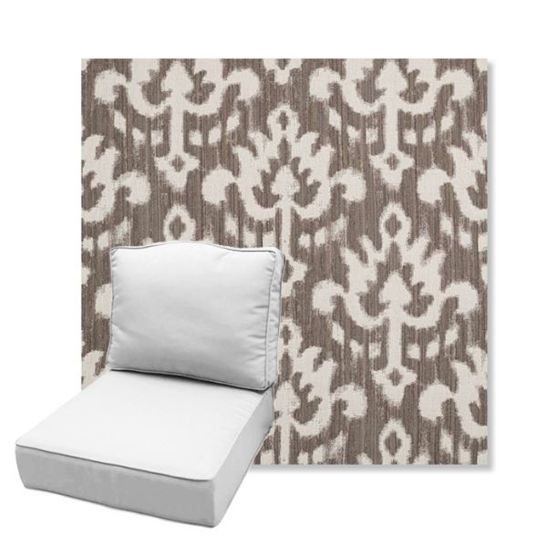 Picture of Patra Mushroom | Estate Back Deep Seating Outdoor Cushions - Sunbrella© Fabric