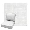 Picture of Piazza White | Estate Back Deep Seating Outdoor Cushions - Sunbrella© Fabric