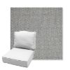 Picture of Pique Ash | Estate Back Deep Seating Outdoor Cushions - Sunbrella© Fabric
