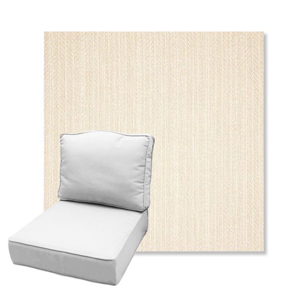 Picture of Posh Linen | Estate Back Deep Seating Outdoor Cushions - Sunbrella© Fabric