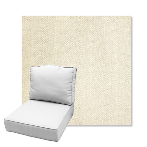 Picture of Posh Salt | Estate Back Deep Seating Outdoor Cushions - Sunbrella© Fabric