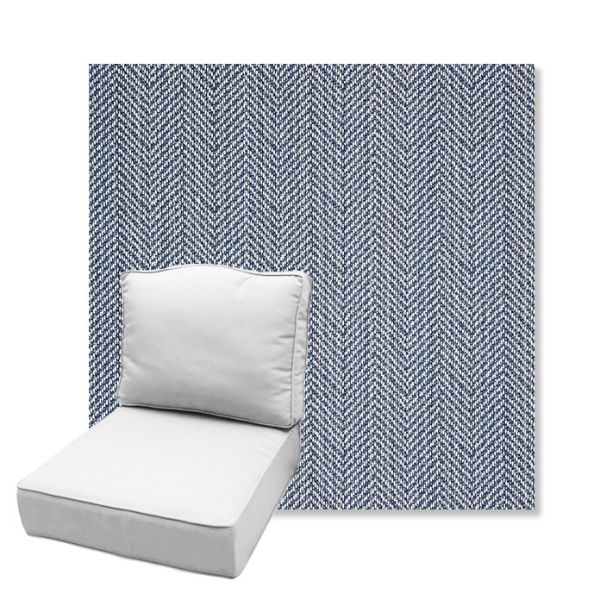 Picture of Posh Sapphire | Estate Back Deep Seating Outdoor Cushions - Sunbrella© Fabric