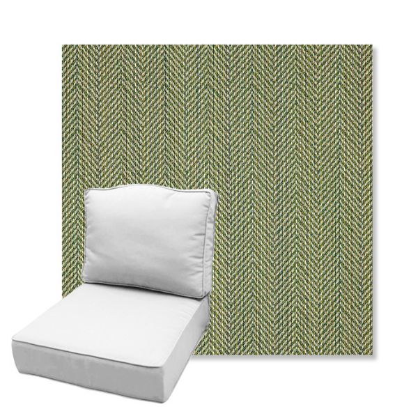 Picture of Posh Shamrock | Estate Back Deep Seating Outdoor Cushions - Sunbrella© Fabric