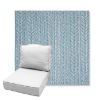 Picture of Posh Sky | Estate Back Deep Seating Outdoor Cushions - Sunbrella© Fabric