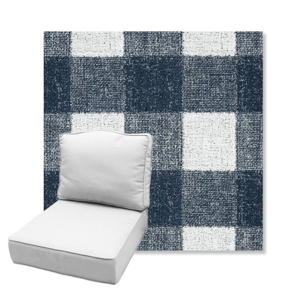 Picture of Preso Indigo | Estate Back Deep Seating Outdoor Cushions - Sunbrella© Fabric