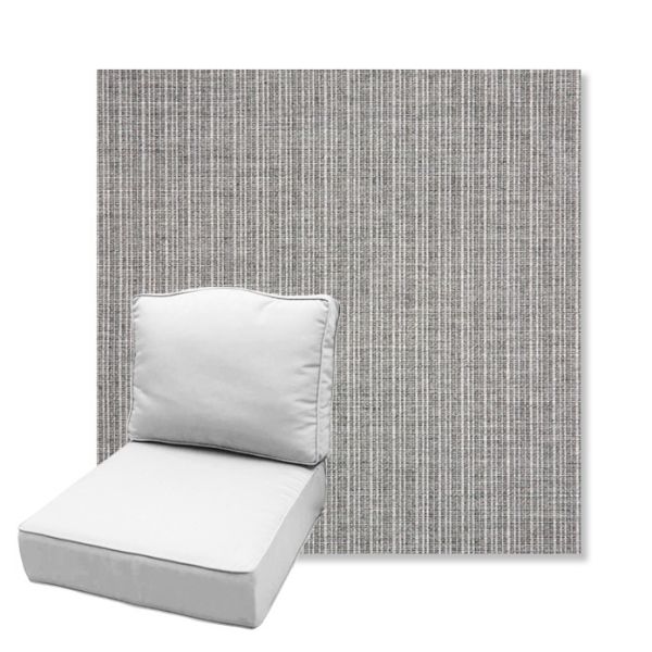 Picture of Proven Ash | Estate Back Deep Seating Outdoor Cushions - Sunbrella© Fabric