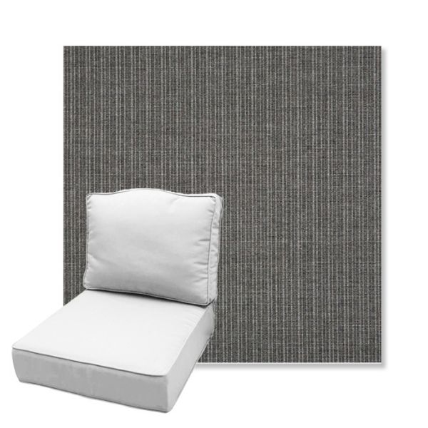 Picture of Proven Charcoal | Estate Back Deep Seating Outdoor Cushions - Sunbrella© Fabric