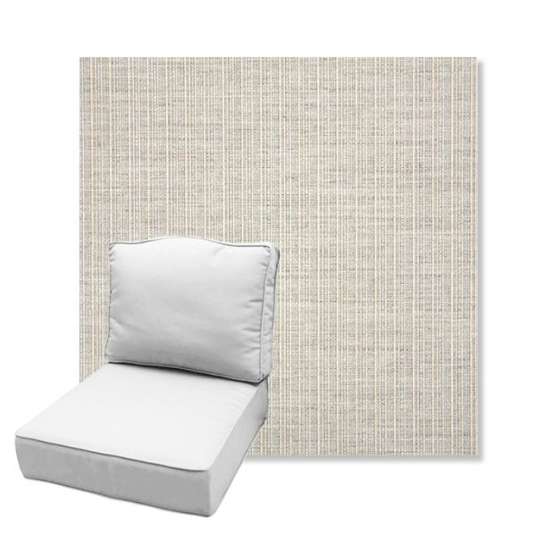 Picture of Proven Dove | Estate Back Deep Seating Outdoor Cushions - Sunbrella© Fabric