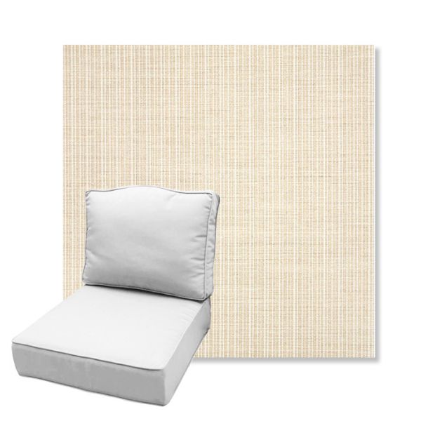 Picture of Proven Flax | Estate Back Deep Seating Outdoor Cushions - Sunbrella© Fabric