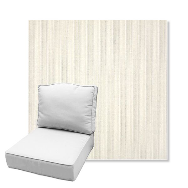 Picture of Proven Ivory | Estate Back Deep Seating Outdoor Cushions - Sunbrella© Fabric
