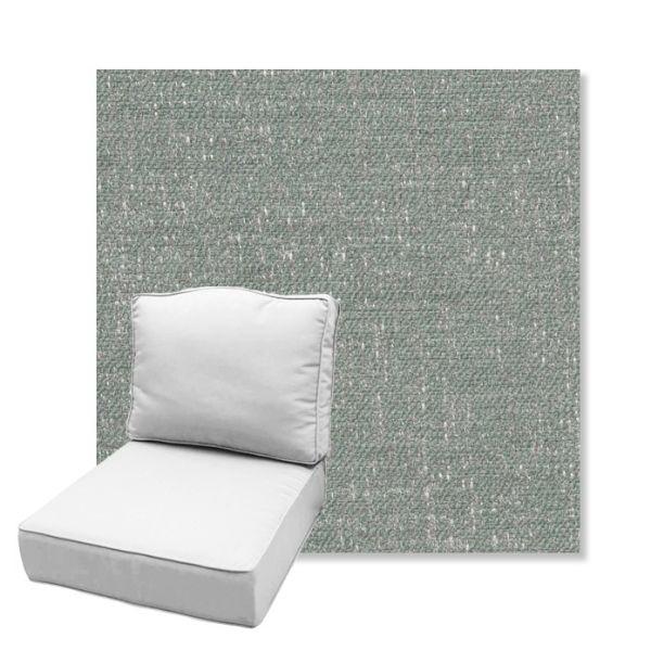 Picture of Rafi Mist | Estate Back Deep Seating Outdoor Cushions - Sunbrella© Fabric