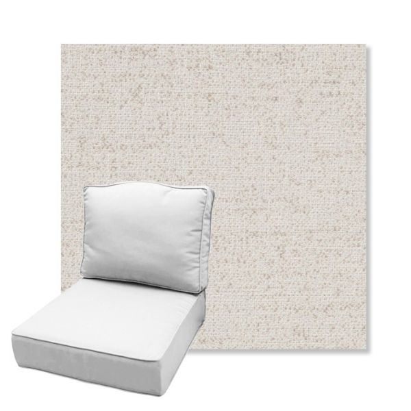 Picture of Rafi Pearl | Estate Back Deep Seating Outdoor Cushions - Sunbrella© Fabric