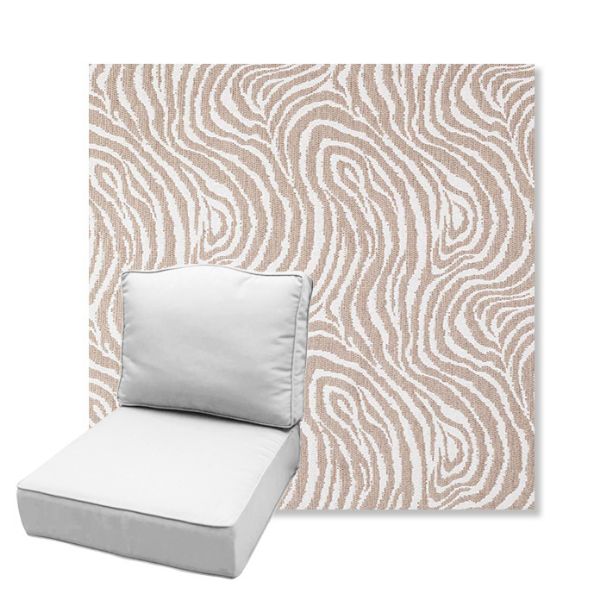 Picture of Rapids Camel | Estate Back Deep Seating Outdoor Cushions - Sunbrella© Fabric