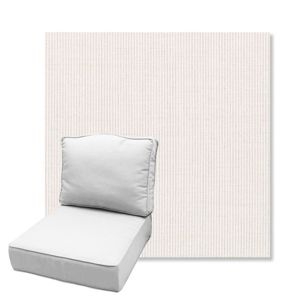 Picture of Replay Linen | Estate Back Deep Seating Outdoor Cushions - Sunbrella© Fabric