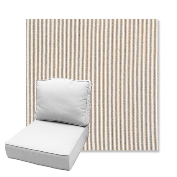 Picture of Replay Taupe | Estate Back Deep Seating Outdoor Cushions - Sunbrella© Fabric