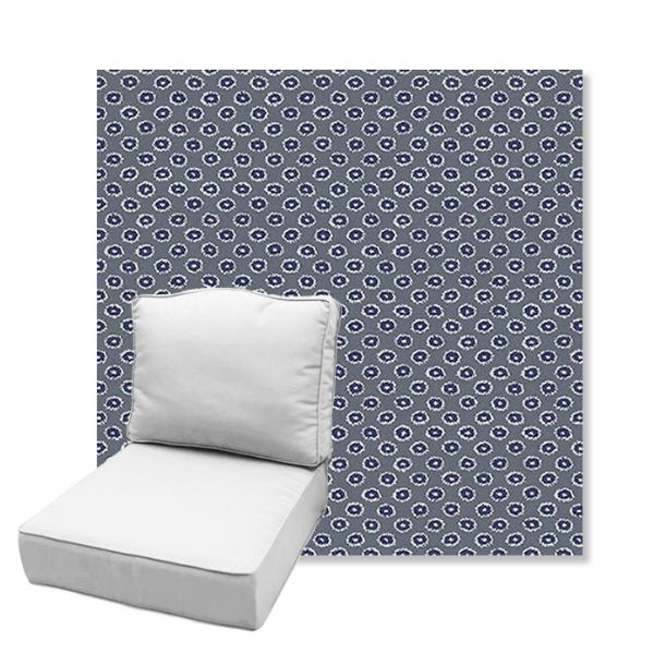 Picture of Rise Indigo | Estate Back Deep Seating Outdoor Cushions - Sunbrella© Fabric