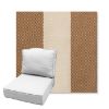 Picture of Rothko Latte | Estate Back Deep Seating Outdoor Cushions - Sunbrella© Fabric