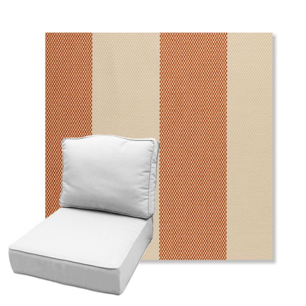 Picture of Rothko Lobster Roll | Estate Back Deep Seating Outdoor Cushions - Sunbrella© Fabric