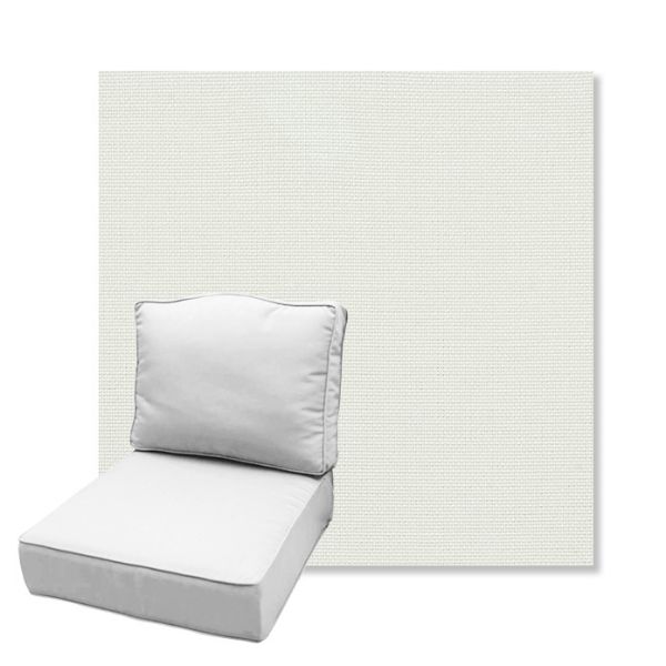 Picture of Sailcloth Salt | Estate Back Deep Seating Outdoor Cushions - Sunbrella© Fabric