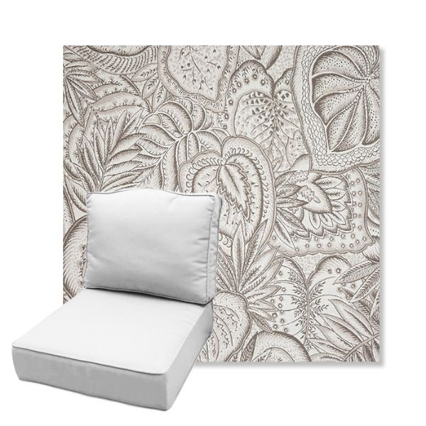 Picture of Sensibility Linen | Estate Back Deep Seating Outdoor Cushions - Sunbrella© Fabric
