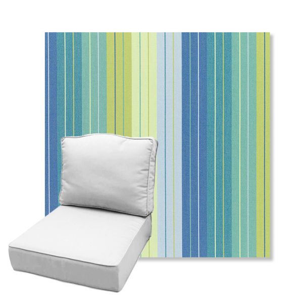 Picture of Seville Seaside | Estate Back Deep Seating Outdoor Cushions - Sunbrella© Fabric