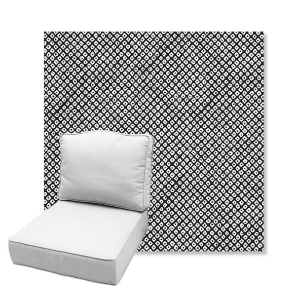 Picture of Shibori Classic | Estate Back Deep Seating Outdoor Cushions - Sunbrella© Fabric