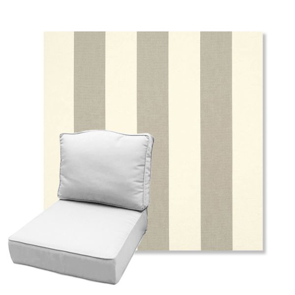 Picture of Solana Seagull | Estate Back Deep Seating Outdoor Cushions - Sunbrella© Fabric