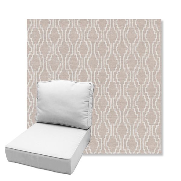 Picture of Solve Linen | Estate Back Deep Seating Outdoor Cushions - Sunbrella© Fabric