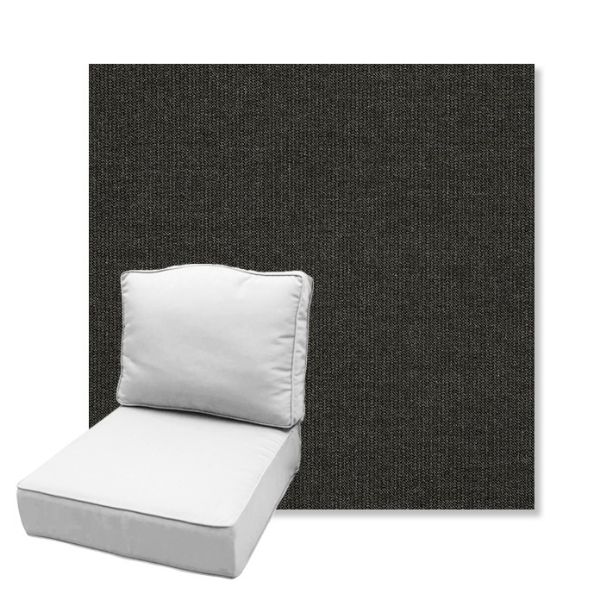 Picture of Spectrum Carbon | Estate Back Deep Seating Outdoor Cushions - Sunbrella© Fabric