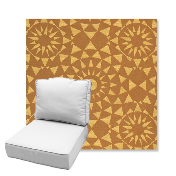 Picture of Sundial Sunbeam | Estate Back Deep Seating Outdoor Cushions - Sunbrella© Fabric