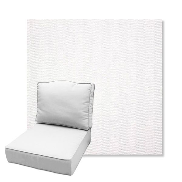 Picture of Switch Salt | Estate Back Deep Seating Outdoor Cushions - Sunbrella© Fabric
