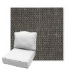 Picture of Tailored Smoke | Estate Back Deep Seating Outdoor Cushions - Sunbrella© Fabric