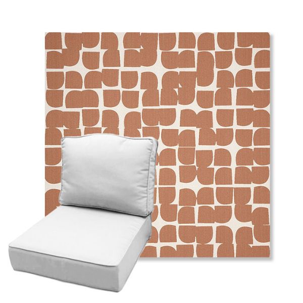 Picture of Toggle Canyon Rose | Estate Back Deep Seating Outdoor Cushions - Sunbrella© Fabric