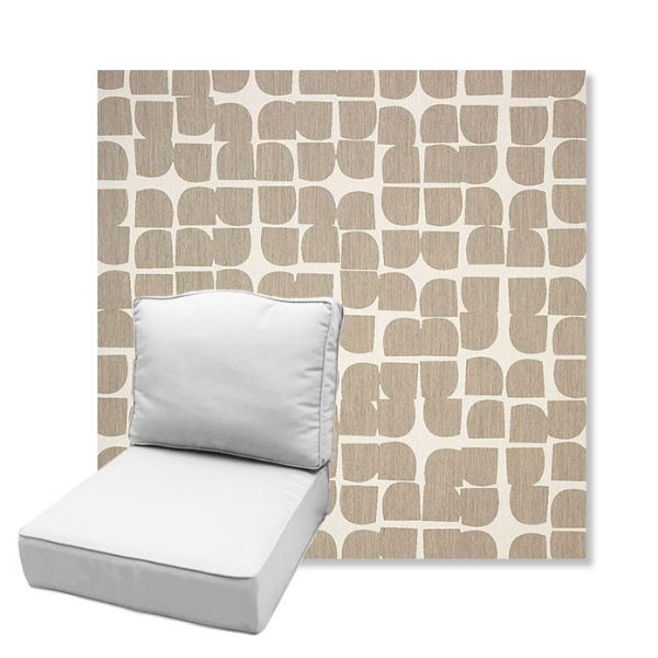 Picture of Toggle Driftwood | Estate Back Deep Seating Outdoor Cushions - Sunbrella© Fabric
