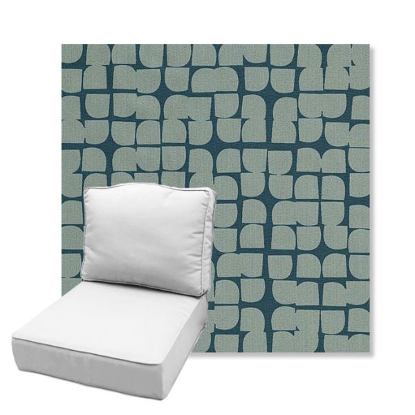 Picture of Toggle Splash | Estate Back Deep Seating Outdoor Cushions - Sunbrella© Fabric