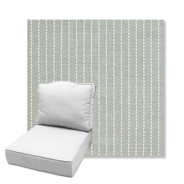 Picture of Trail Sky | Estate Back Deep Seating Outdoor Cushions - Sunbrella© Fabric